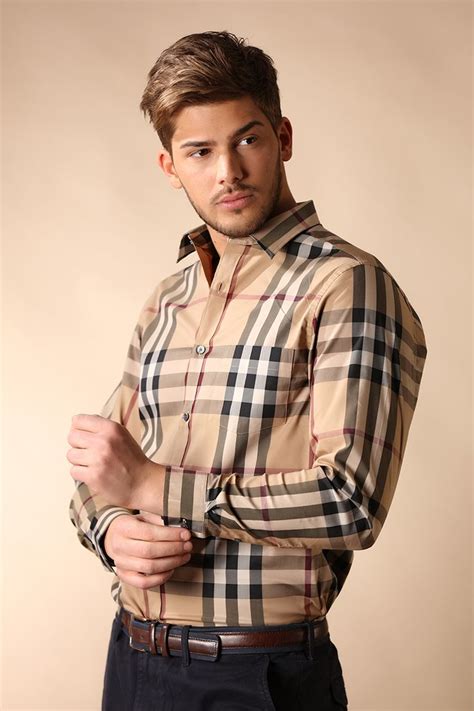 burberry denim shirt men|Burberry shirts men clearance.